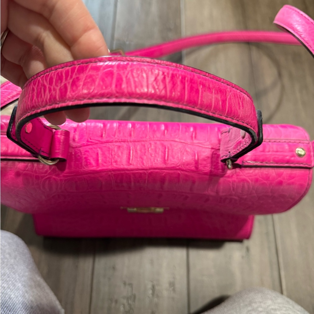 Hot pink Kate Spade Croc Satchel with Shoulder strap - Picture 12 of 15